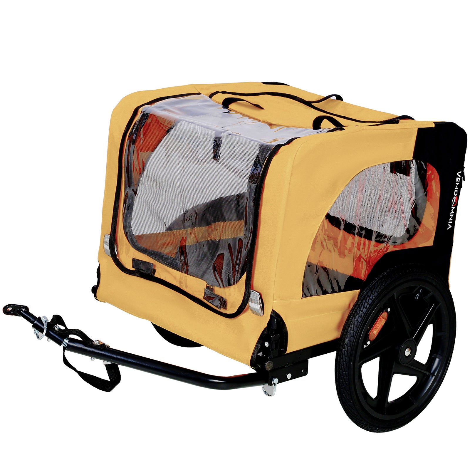 Carrello Rimorchio Pieghevole per Cani – Stroller da Bicicletta Impermeabile con Telaio Robusto e Porta Posteriore