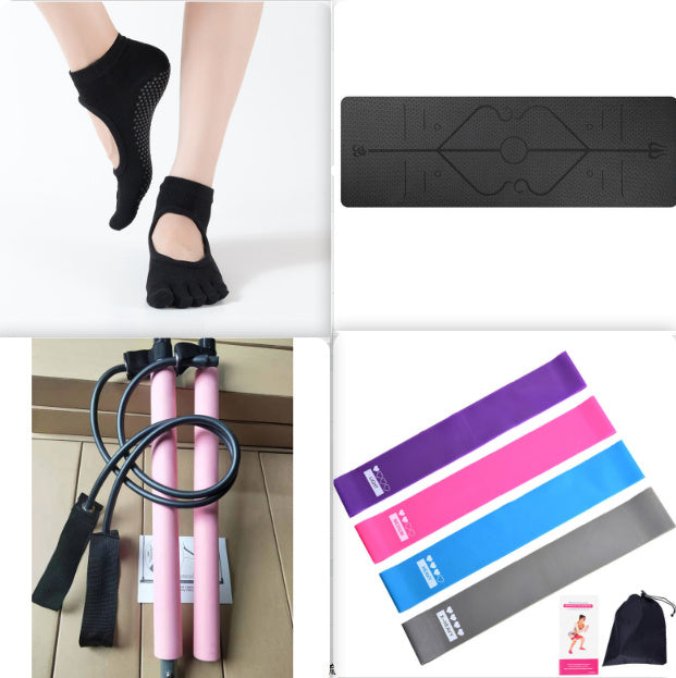 Tappetino Yoga Antiscivolo in TPE 6mm – Con Linee Guida per Principianti