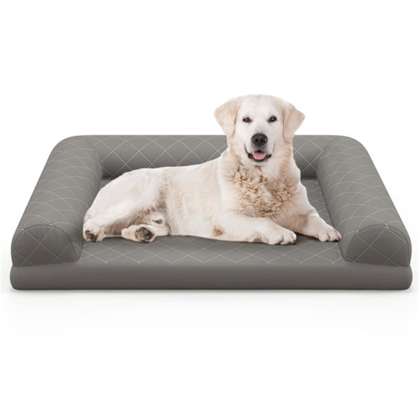 Letto Ortopedico per Cani 36” – Dog Sofa Bed con Foam a Cassa d’Uovo e Cuscini Rialzati