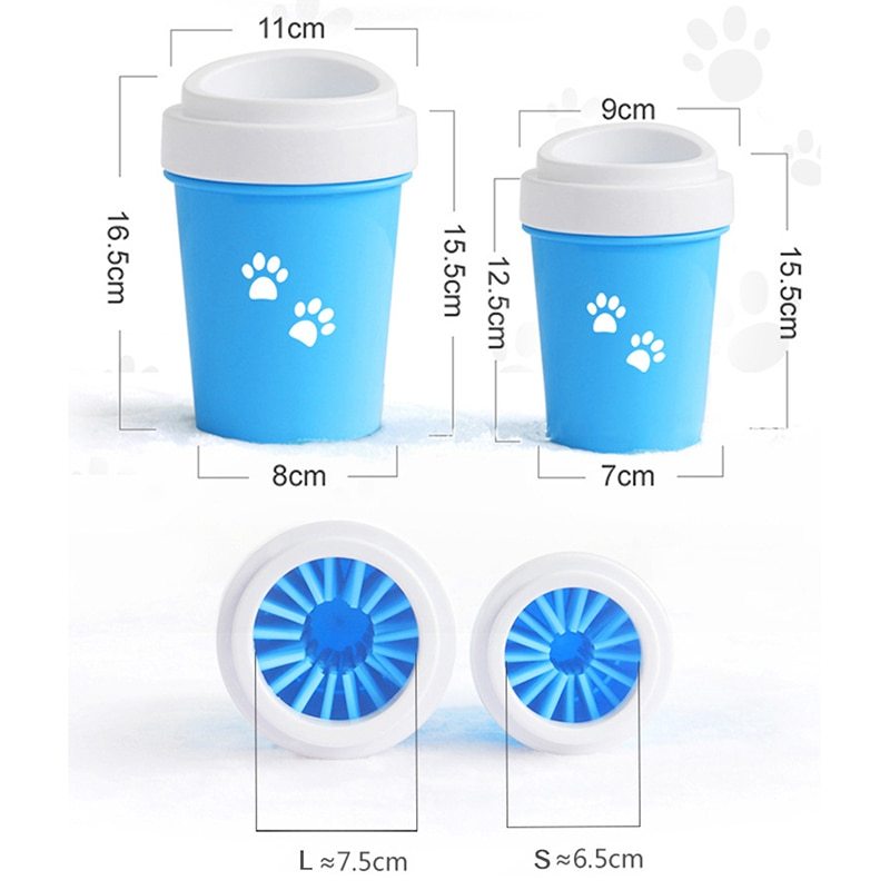 🔖  Paw Washer – Bicchiere Lavazampe per Cani e Gatti, Pulizia Facile e Veloce