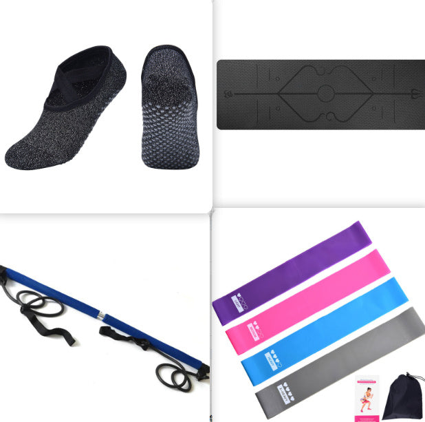 Tappetino Yoga Antiscivolo in TPE 6mm – Con Linee Guida per Principianti