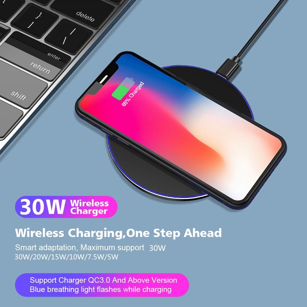 🔖Titolo Proposto  Dragon W9 Wireless Charging Pad 30W – Ultra Sottile, USB-C, Compatibile iPhone 15 e Android